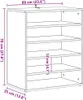 vidaXL Botník kouřový dub 60x35x70 cm odvozený výrobek ze Náhled obrázku produktu 8