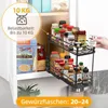 Estante extraíble para especias, de 2 niveles, para armario Vista previa de la imagen del producto 8