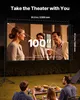 People enjoying a movie outdoors on a projector screen. Anteprima dell’immagine prodotto