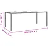 9-tlg. Garten-Essgruppe mit Kissen Schwarz Poly Rattan Produktbild-Vorschau 6