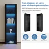 okwish Vitrine / sideboard avec 3 compartiments en verre Voir les images du produit 5