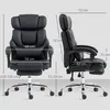 HOMCOM Kancelářská židle – ergonomická židle k psacímu Náhled obrázku produktu 3