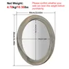 A mirror with dimensions and weight information. Anteprima dell’immagine prodotto
