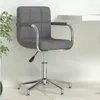 vidaXL Chaise de bureau Pivotante Tissu gris foncé Voir les images du produit 2