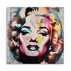 DEQOART Glasbild Echtglas 50x50 cm 'Farbenfrohe Diva' Produktbild-Vorschau 2