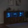 vidaXL Příborník s LED osvětlením kouřový dub 181,5x37x100 Náhled obrázku produktu 5