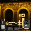 10m 400 LED Eisregen Lichterkette 8 Beleuchtungsmodi 31V Produktbild-Vorschau 2