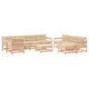 vidaXL 10-tlg. Garten-Lounge-Set mit Kissen Massivholz Produktbild-Vorschau 2