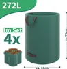 4x 272 Liter Gartensack Gartenabfallsack mit 4 Griffen Produktbild-Vorschau 1