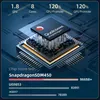 A diagram of a Qualcomm Snapdragon processor with performance metrics displayed. Voir les images du produit