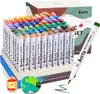 Acrylmarker Set, 90 Farben, wasserbasierte Tinte, 90A Produktbild-Vorschau 1
