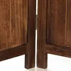 Homestyle4u Paravent Raumteiler 3 teilig Holz Braun Rattan Produktbild-Vorschau 8