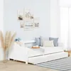 Homestyle4u Tagesbett 90x200 Ausziehbett Weiß mit Matratze Produktbild-Vorschau 31
