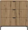 vidaXL Artisan dubový příborník 79,5 x 33 x 82 cm Materiál Náhled obrázku produktu 6