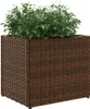 vidaXL květináč 2 ks Hnědý 36x30x32 cm Poly ratan Náhled obrázku produktu 4