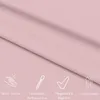 Bettwäsche 155x220 cm Rosa 4-teilig einfarbig Bettbezug mit Produktbild-Vorschau 3