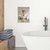 MuchoWow© Wanddeko 30x40 cm - Badezimmer Bilder Giraffe, Produktbild-Vorschau 4