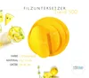 Untersetzer FILZ, 3 mm dick, rund, D 50 cm, safrangelb Produktbild-Vorschau 2
