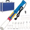 A product shot of an induction heater and its accessories, along with a carrying case. Produktbild-Vorschau