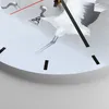 Wanduhr - Rund - Glasuhr - Kraniche kämpfen tanzen - Produktbild-Vorschau 5
