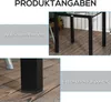 Outsunny Gartentisch Esstisch für Garten Balkontisch für 4 Produktbild-Vorschau 5