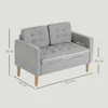 Sofa HOMCOM 2-osobowa, kanapa z miejscem do przechowywania, Podgląd zdjęcia produktu 7