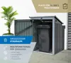 Westmann Stahl Mülltonnenbox und Gerätebox Anthrazit Produktbild-Vorschau 5
