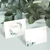 50 Tischkarten 'Schön, dass du da bist', Greenery Efeu Produktbild-Vorschau 5
