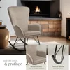 Fauteuil à bascule SWING avec patins en acier et Voir les images du produit 4