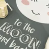 Kinderteppich Kinderzimmer Mädchen Sterne Niedlicher Mond Produktbild-Vorschau 3