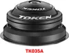 A black bicycle headset is shown from a slightly elevated angle against a white background. Voir les images du produit