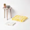 HOMESCAPES cuscino di seduta a strisce larghe giallo 40 x Anteprima dell’immagine prodotto 2
