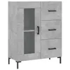 vidaXL Highboard gris béton 69,5x34x180 cm Bois composite Voir les images du produit 7