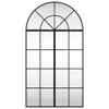 A black arched window frame with multiple panes, set against a white background. Podgląd zdjęcia produktu