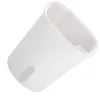 A white plastic self-watering planter pot is shown against a white background. Produktbild-Vorschau