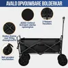 Chariot pliable - Avalo - Jusqu'à 90KG - 80x47x49 CM - 80L Voir les images du produit 14