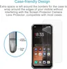 A smartphone with a screen protector placed on it, with an inset diagram showing the edge of the screen protector and phone. Anteprima dell’immagine prodotto