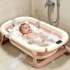 Faltbare Baby Badewanne,Babybadewanne mit Thermometer und Produktbild-Vorschau 1
