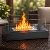 ZMH Rechteckiger Bioethanol Tischkamin Schwarz 35cm 250ml Produktbild-Vorschau 8