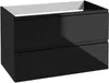 DomoDomo - Mobile bagno nero da appendere 80 cm con Anteprima dell’immagine prodotto 1