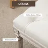 HOMCOM Ławka Klasyczna tapicerowana ławka o długości 80 cm. Podgląd zdjęcia produktu 4