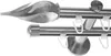 Innenlauf Gardinenstange Edelstahl look, Durchmesser 16mm, Produktbild-Vorschau 1