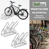Fahrradständer für 6 Fahrräder 210x40x85 cm Stahl Produktbild-Vorschau 4