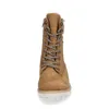 A single brown boot is shown from the front against a white background. Produktbild-Vorschau
