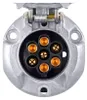 HELLA Steckdose 12V 7-polig Zinnbronze Metallgehäuse Produktbild-Vorschau 3