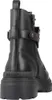 A black leather boot with a thick sole and buckle detail. Podgląd zdjęcia produktu