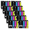 A collection of printer ink cartridges arranged in rows. Produktbild-Vorschau
