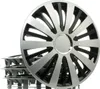 14" Zoll Radkappen Grau Schwarz Radzierblenden Radblenden Produktbild-Vorschau 1