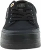 A close-up front view of a black Tommy Hilfiger sneaker with a platform sole. Náhled obrázku produktu