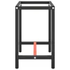 A black metal workbench frame with a red accent piece. Náhled obrázku produktu